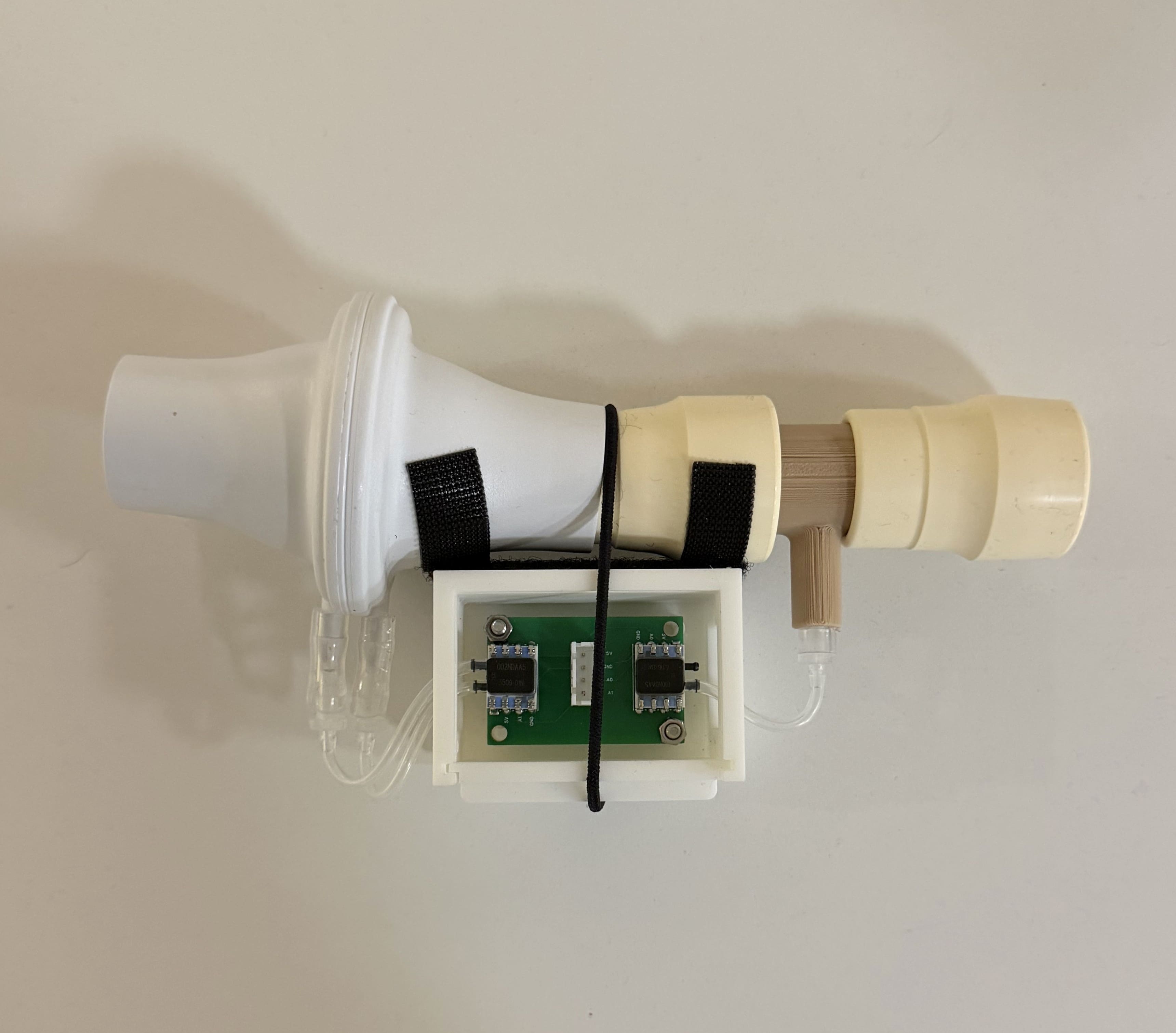 FOT sensor PCB mounted in 3D-printed housing